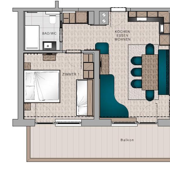 Aparthotel Hohe Bruecke ميترسل المظهر الخارجي الصورة